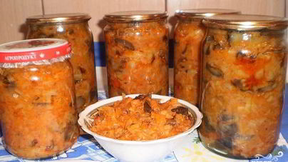 Грибная солянка с овощами на зиму