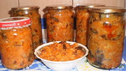Грибная солянка с овощами на зиму