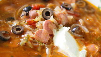 Мясная солянка