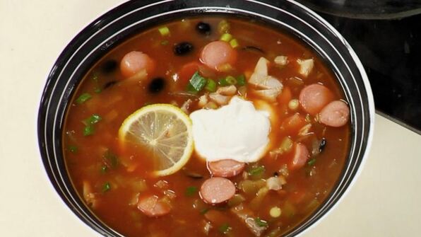 солянка с курицей
