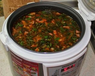 Солянка в мультиварке