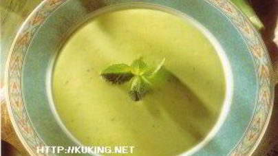 Суп из авокадо с мятой