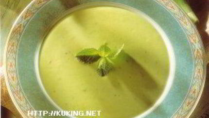 Суп из авокадо с мятой