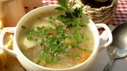 Суп из баранины с перловкой