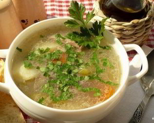 Суп из баранины с перловкой