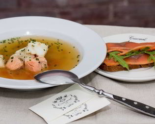 Суп из форели и трески