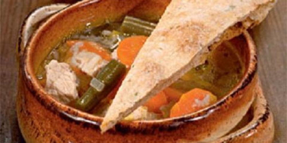 Рецепт суп из индейки с овсяными лепешками