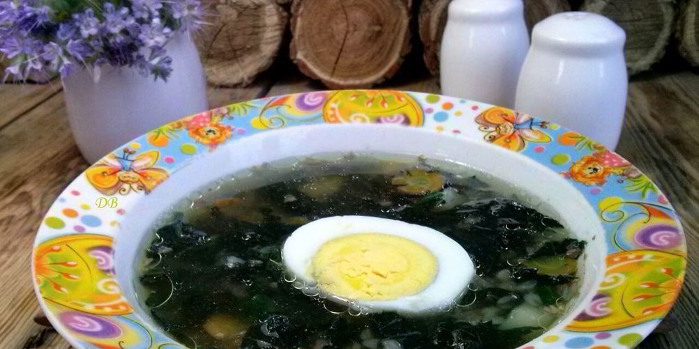 Рецепт суп из крапивы с яйцом