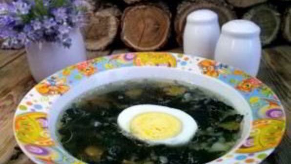 суп из крапивы с яйцом