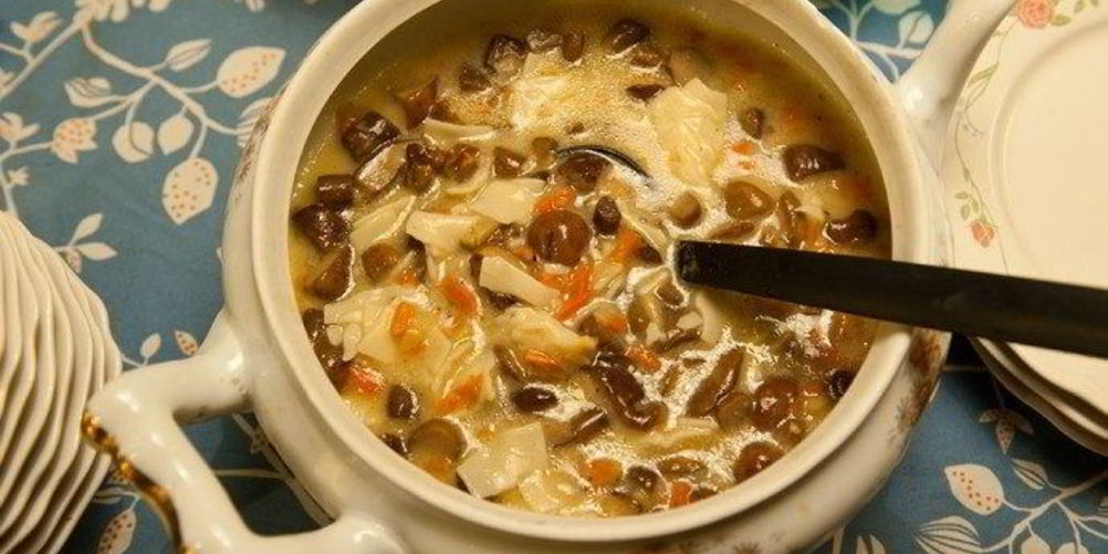 Рецепт суп из подосиновиков