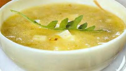 Суп из репчатого лука с брынзой