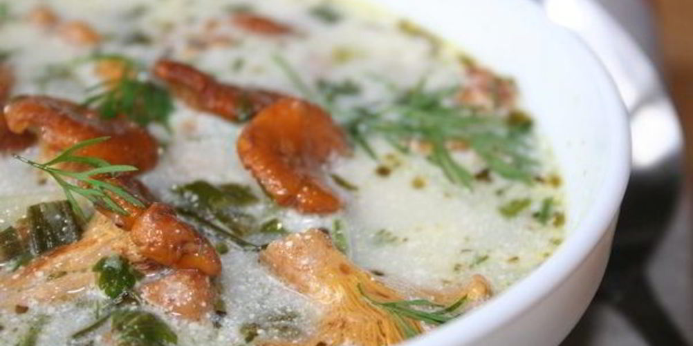 Рецепт суп из сушеных лисичек