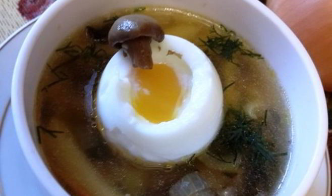 Суп из свежих волнушек