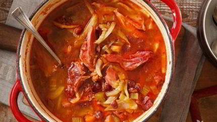 Суп из свиной рульки