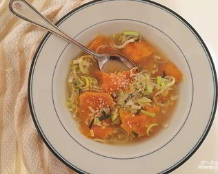 Суп из тыквы с сыром