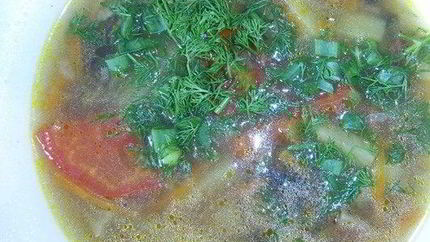 Суп картофельный вегетарианский