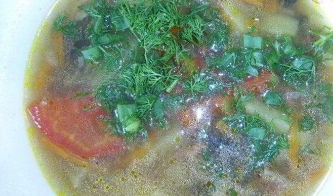 Суп картофельный вегетарианский