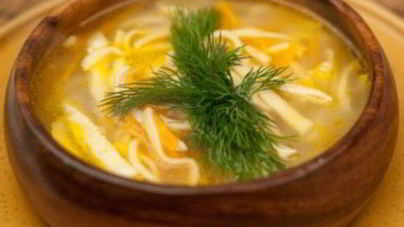 Суп-лапша с мясом по-татарски