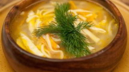 Суп-лапша с мясом по-татарски