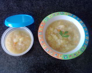 Детский суп-пюре с мясом