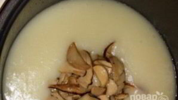 грибной суп-пюре из белых грибов