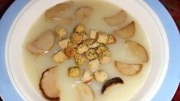 грибной суп-пюре из белых грибов
