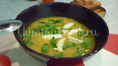 Кабачковый суп-пюре из запеченных овощей