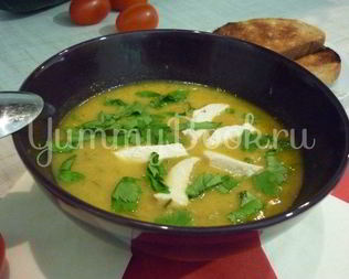 Кабачковый суп-пюре из запеченных овощей