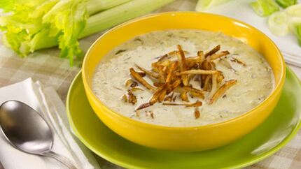 Картофельно-овощной молочный суп-пюре