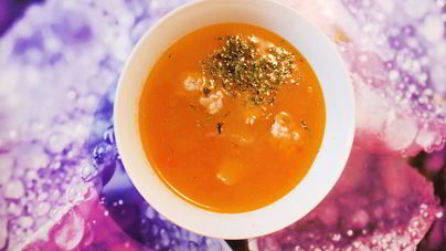 Картофельный суп-пюре с фрикадельками