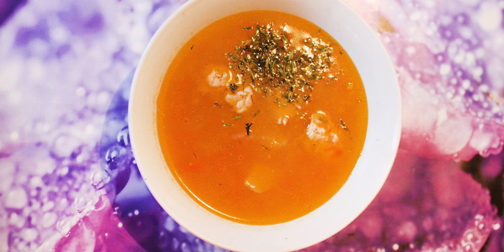 Рецепт картофельный суп-пюре с фрикадельками