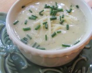 Картофельный суп-пюре с гренками