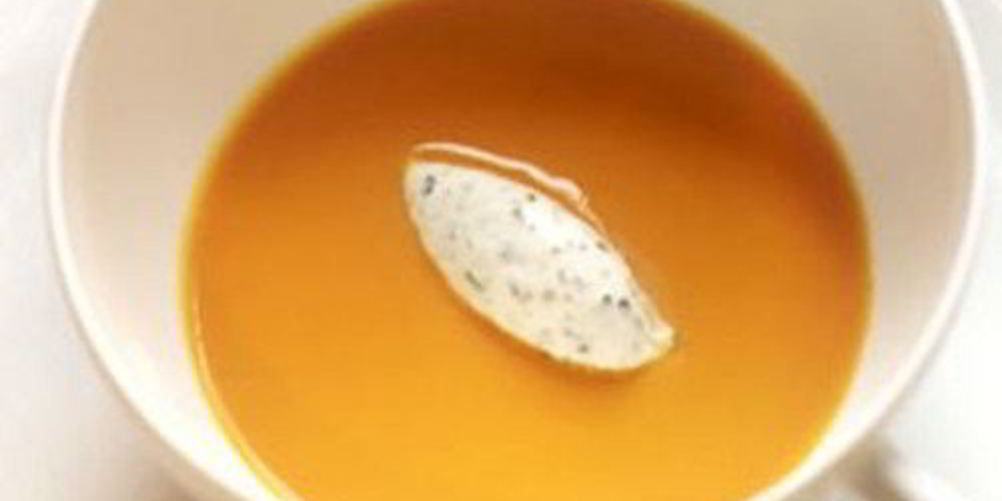 Рецепт морковный суп-пюре с ароматным муссом