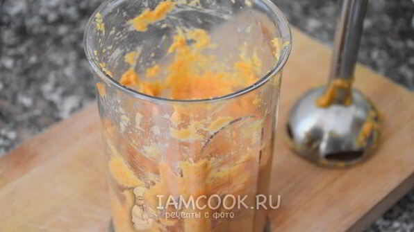 морковный суп-пюре с фасолью