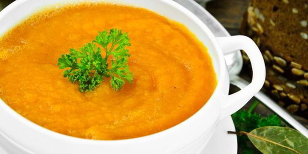 Рецепт морковный суп-пюре с карри и имбирем