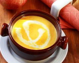 Морковный суп-пюре с яблоками