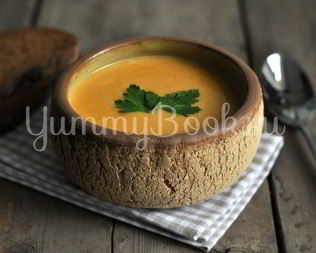 Морковный суп-пюре со сливками