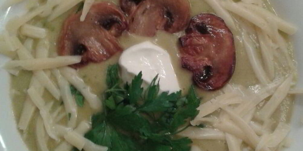 Рецепт овощной суп-пюре с грибами