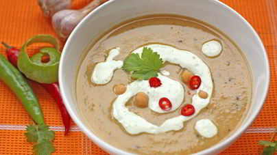 Пряный суп-пюре из нута