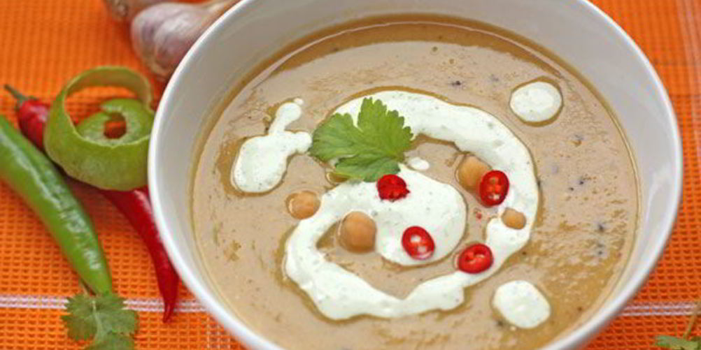 Рецепт пряный суп-пюре из нута