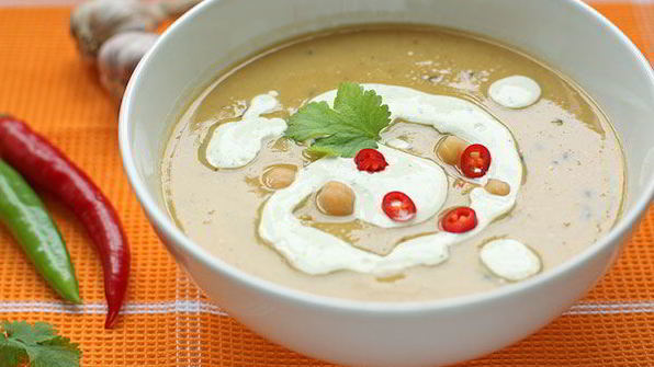 пряный суп-пюре из нута