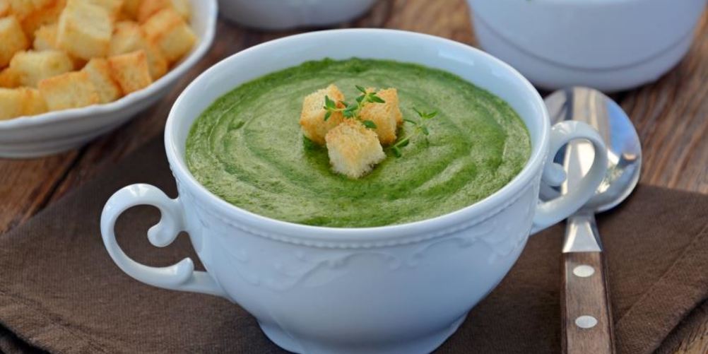 Рецепт рисовый суп-пюре со шпинатом