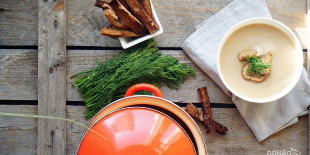 Рецепт сливочно-грибной суп-пюре