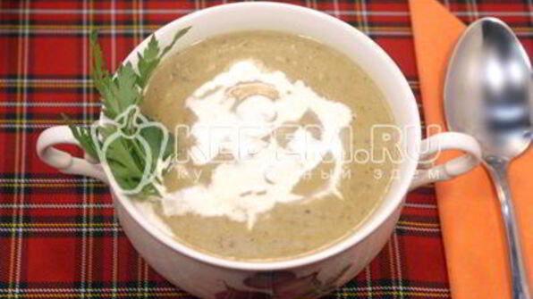 сливочный суп-пюре из цуккини