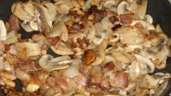 суп-пюре грибной с беконом