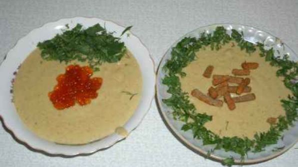 суп-пюре грибной с беконом