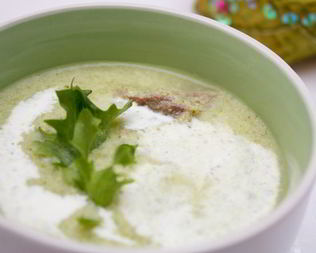 Суп-пюре из брокколи и зеленой фасоли