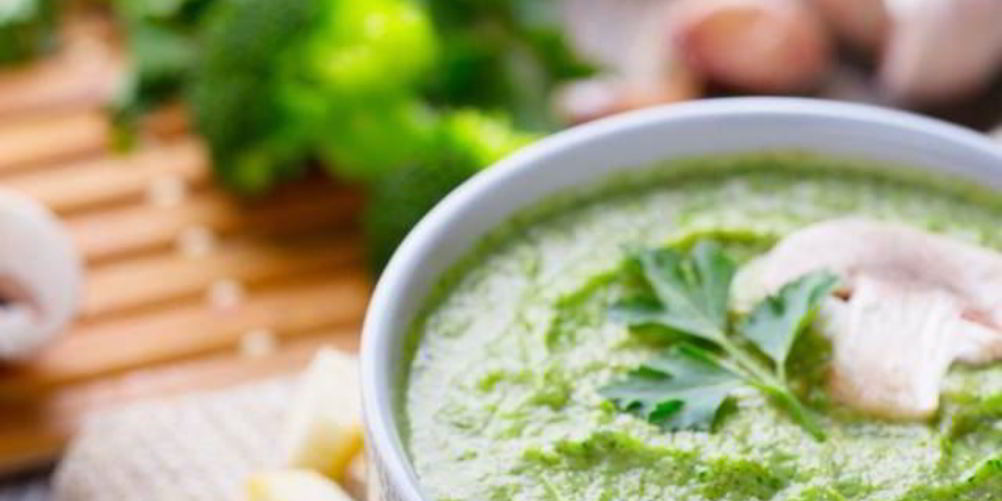 Рецепт суп-пюре из брокколи с грибами