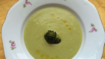 Суп-пюре из брокколи с сыром