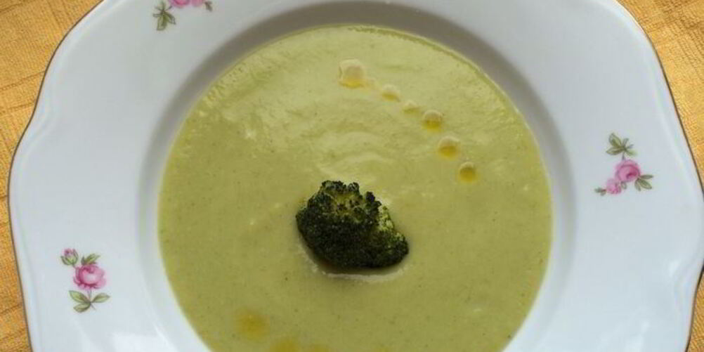 Рецепт суп-пюре из брокколи с сыром